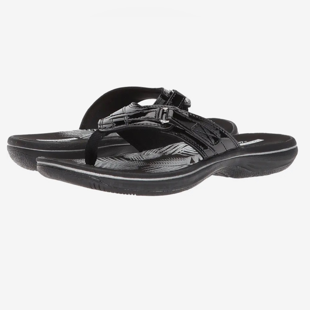 Clarks Breeze sea size 7 color black patent brand new